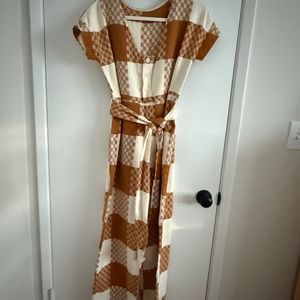 Ace & Jig jumpsuit in Clove textile